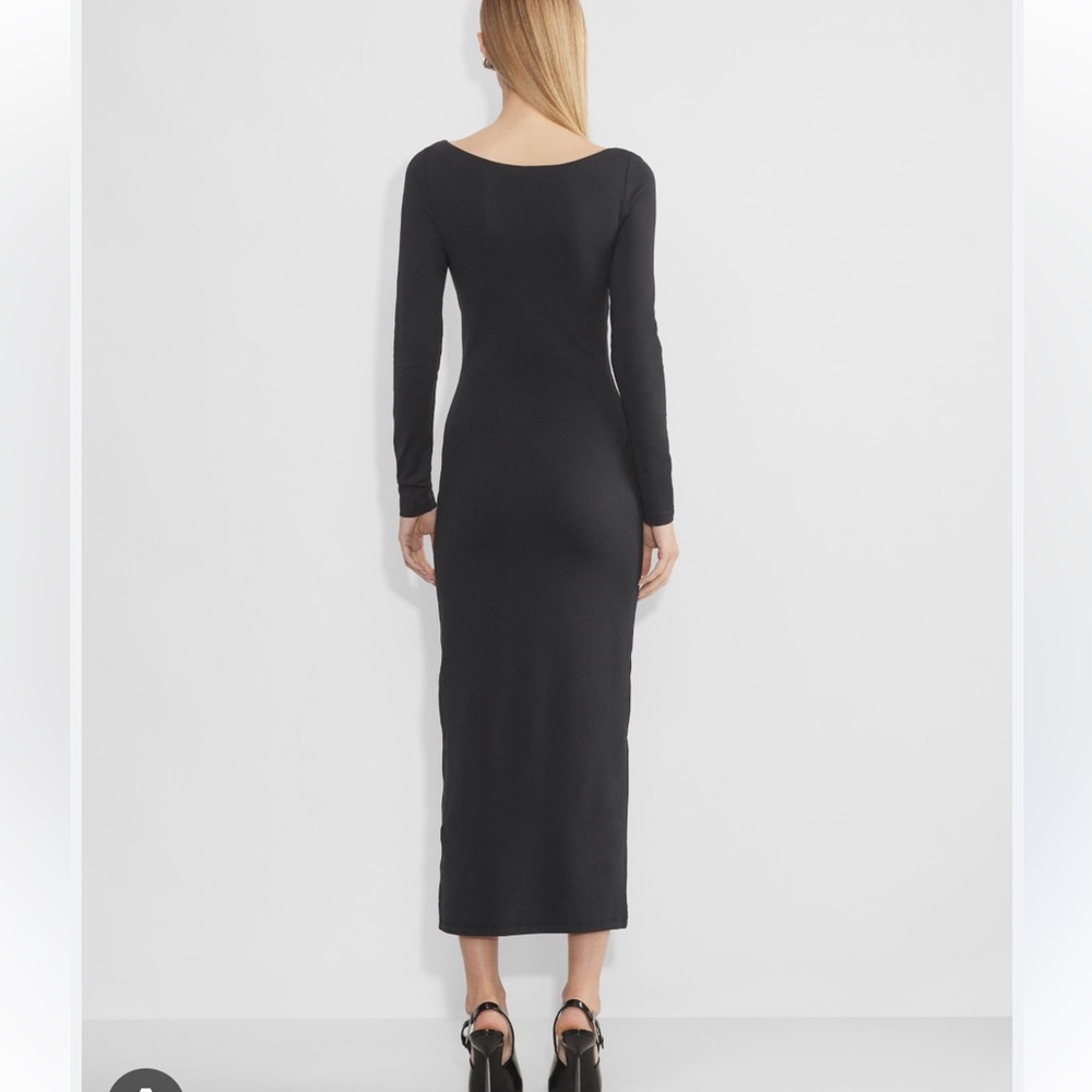 Aritzia contour symbolic  Black Long Sleeve Dress nwot - Picture 3 of 3